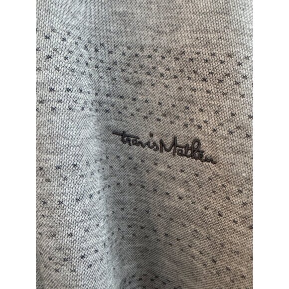 TravisMathew Polo Shirt Mens XXXL Heather Gray Pima Cotton Blend Short Sleeve Sl - Picture 3 of 5